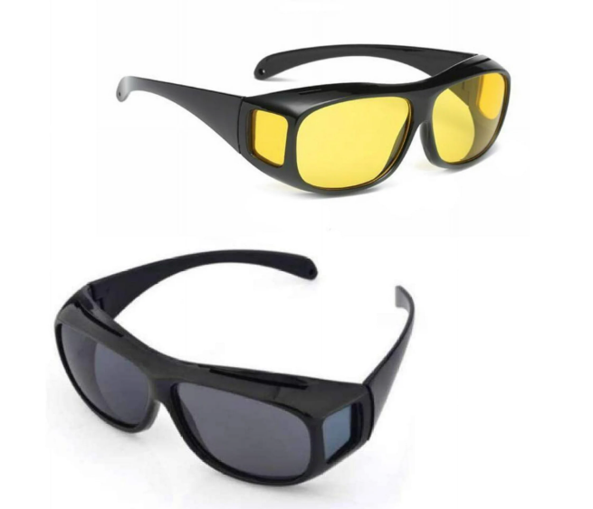 Gafas De Vision Nocturna Unisex Manejo Nocturno 2 Piezas