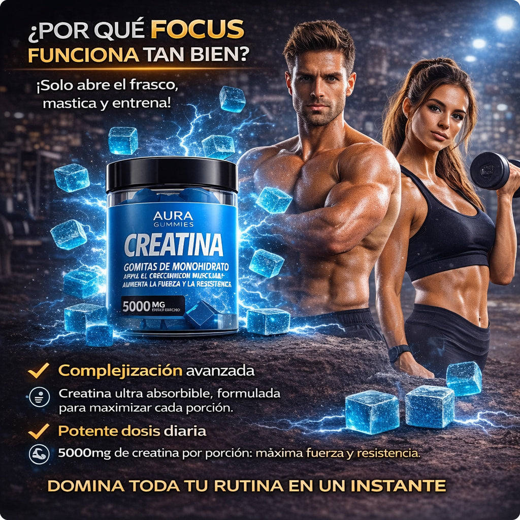 Gomitas de 100% Creatina AURA