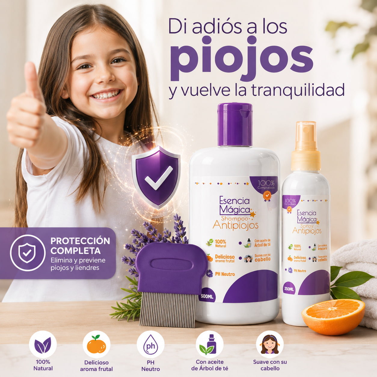 Cero Piojos™ + Spray y Peine GRATIS