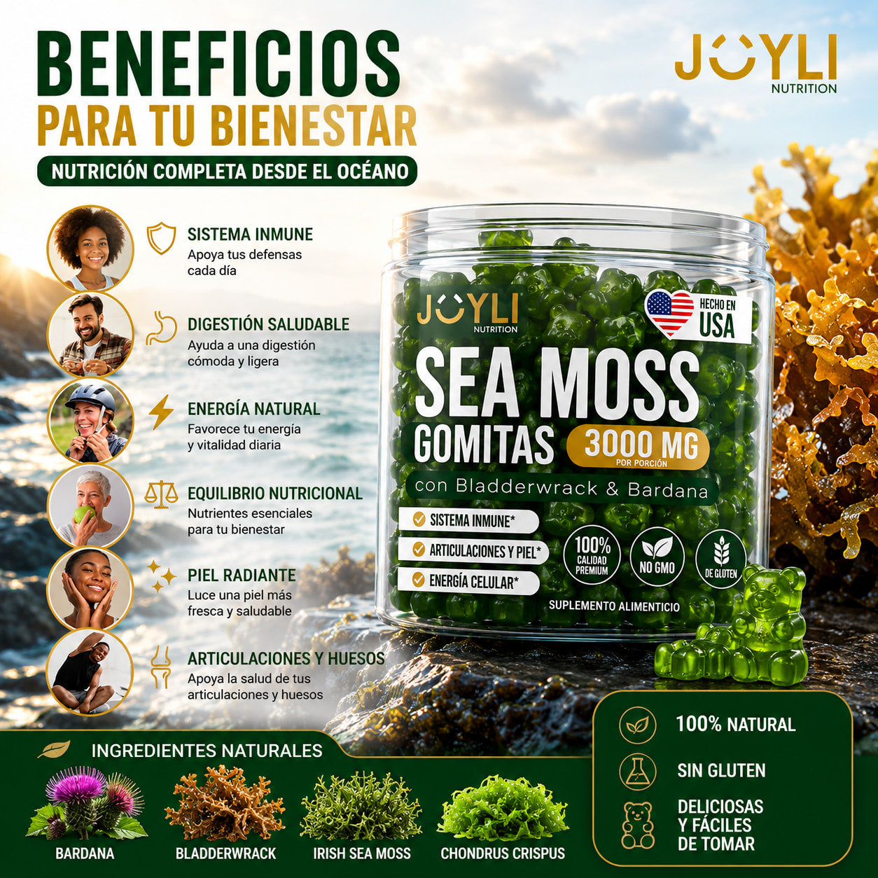 Glow Natural™ Gomitas Sea Moss