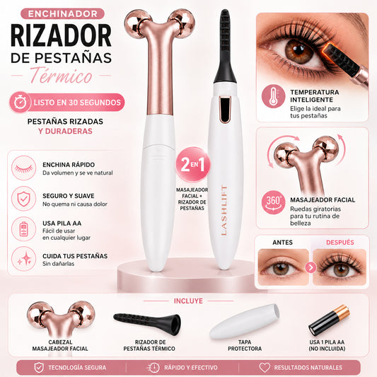 Rizador de pestañas y Masajeador facial