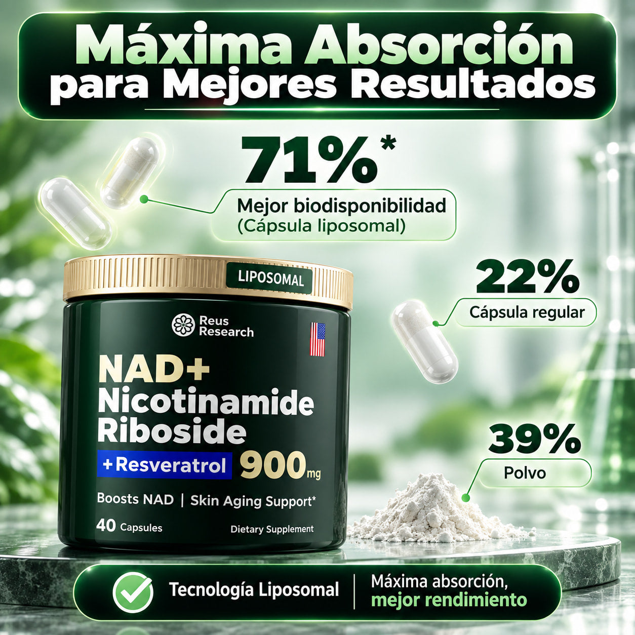 SUPER NAD+ANTIEDAD 40 Caps
