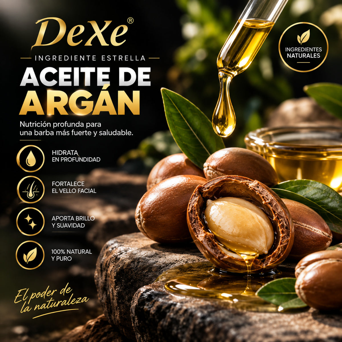 AURA Color para Barba – Negro Natural