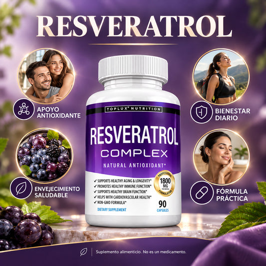 AURA Resveratrol Complex 90 Caps - MAS JOVEN