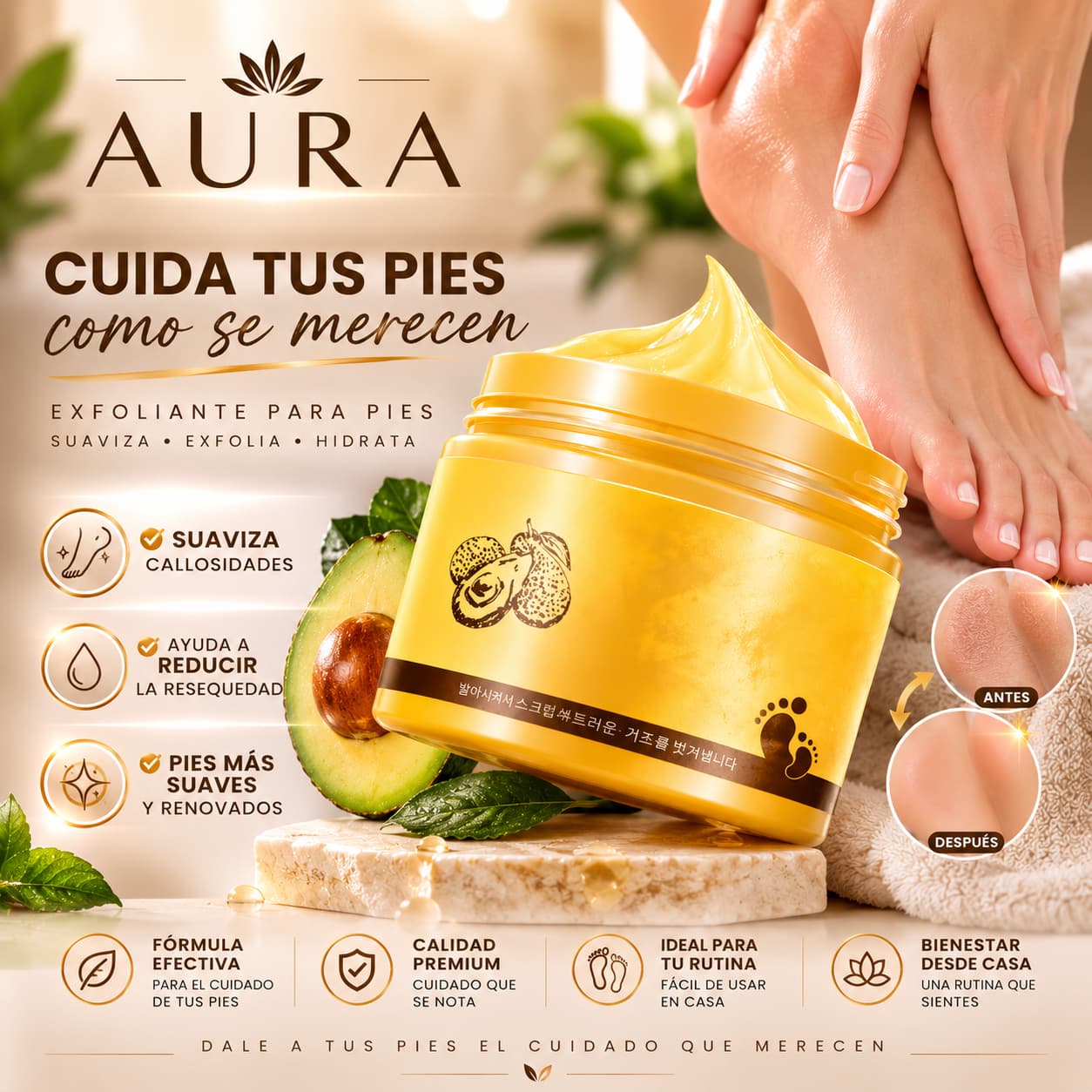Callos Exfoliante AGUACATE 2x1