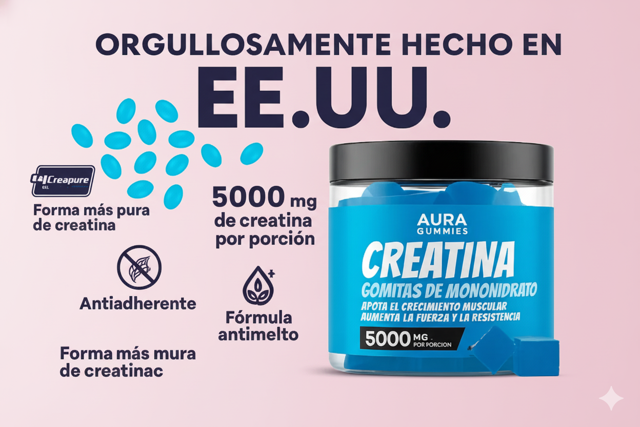 2X1 Gomitas Creatina Monohidratada Para Mujeres Menopáusicas