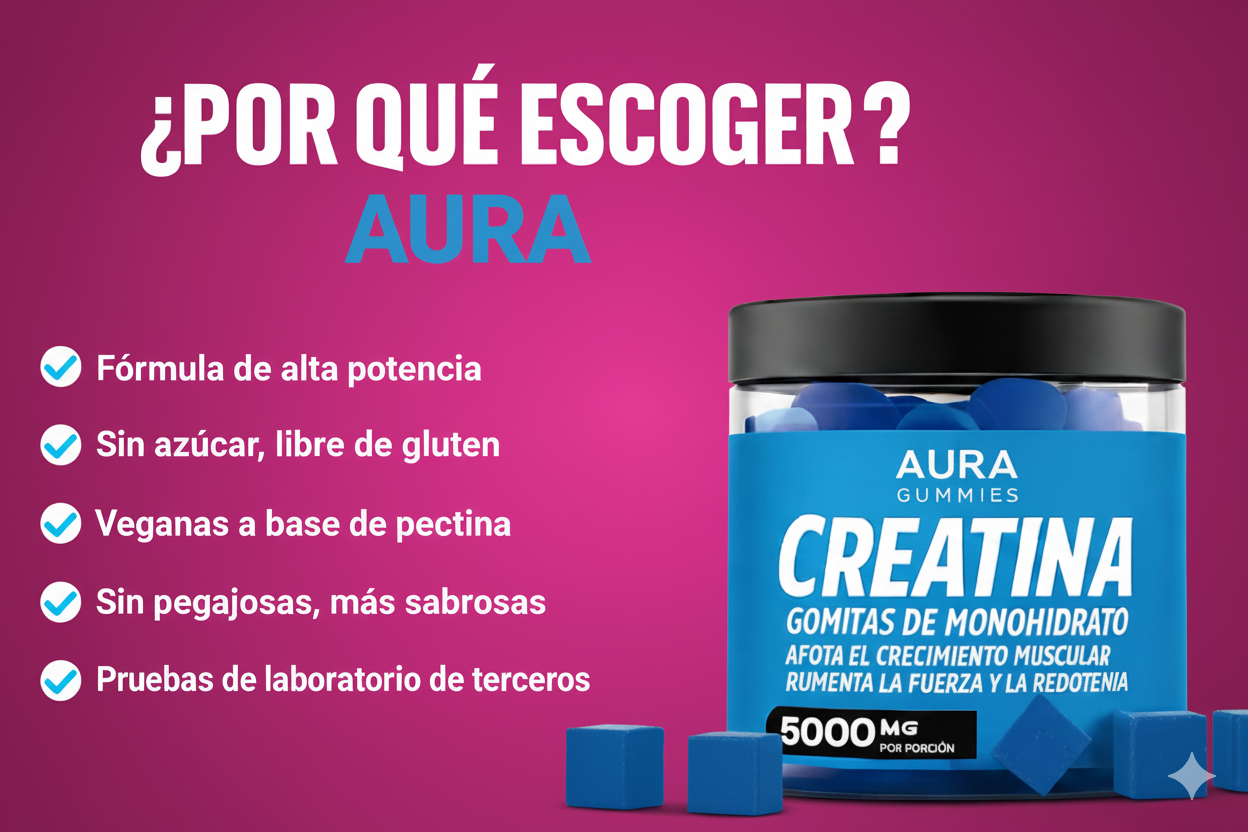 2X1 Gomitas Creatina Monohidratada Para Mujeres Menopáusicas