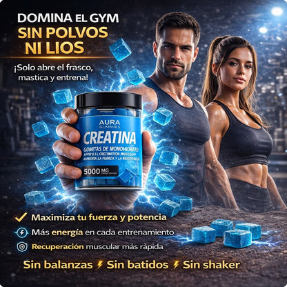 Gomitas de 100% Creatina AURA
